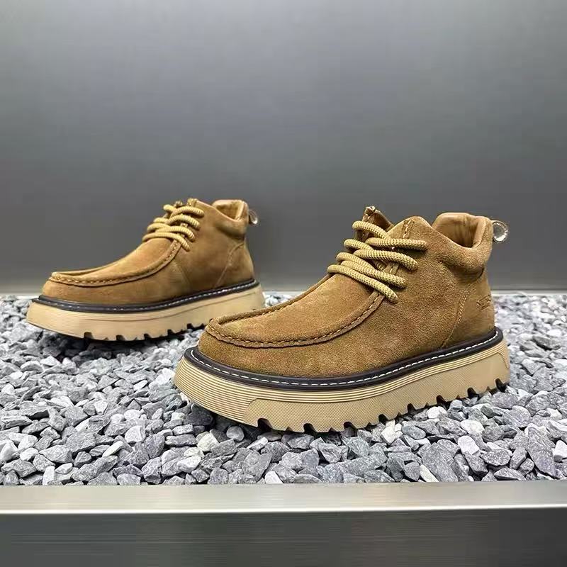 Mens Fashion Winter 2025 - Sepatu Bot Platform Pria Musim Gugur