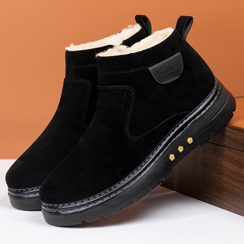 Mens Fashion Winter 2025 - Sepatu bot salju tebal model tinggi