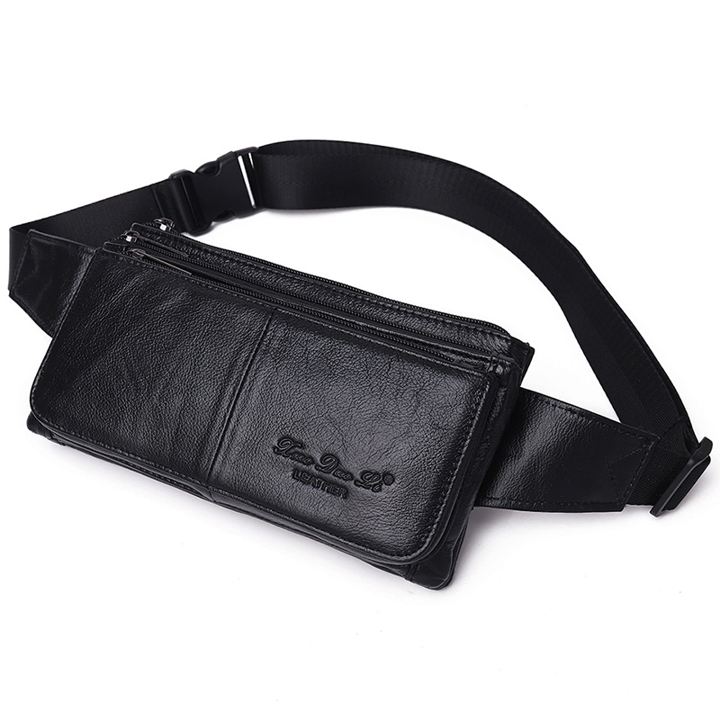 Fashion Harness Men - Tas Pinggang Pria Kulit Asli, Tas