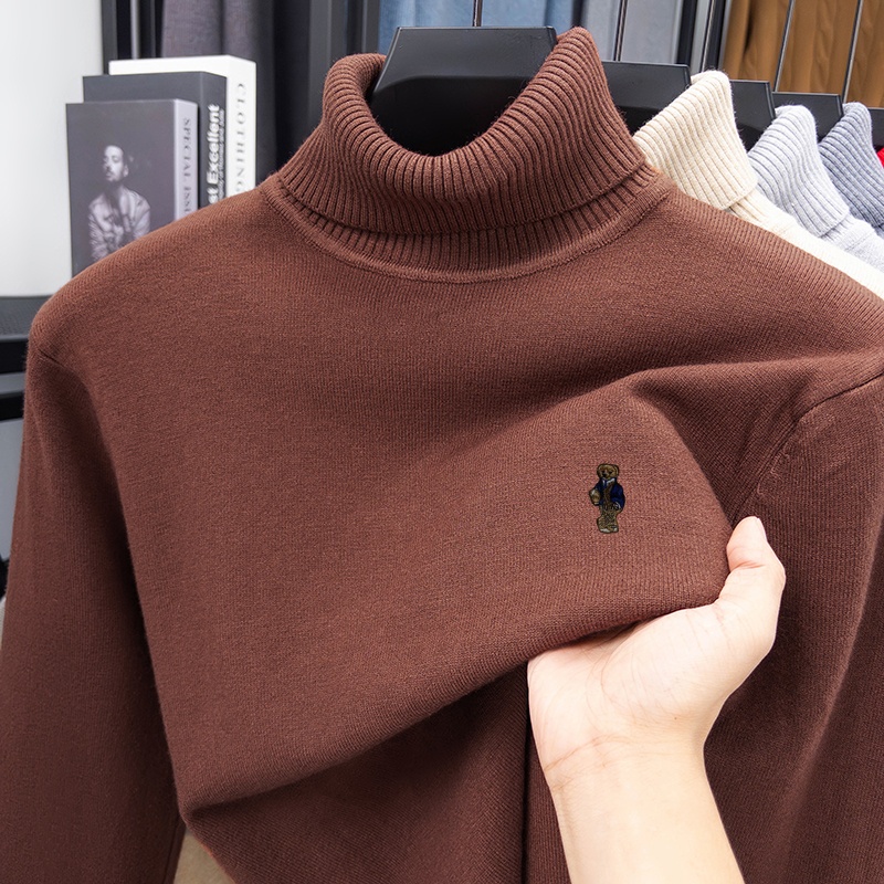 Mens Fashion Mullet - Sweater Rajut Lengan Panjang Pria Mewah