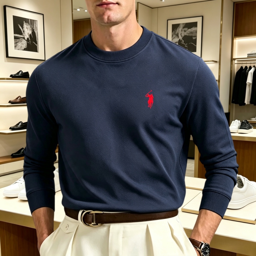 Fashion Mens Shirt - Kaos oblong pria lengan panjang berbahan