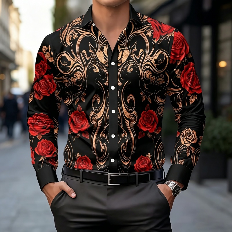 Fashion Mens Shirt - Kemeja pria baru 2026, kemeja bermotif
