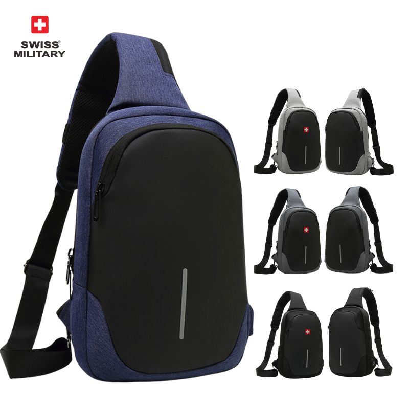 Fashion Harness Men - Tas selempang dada pria antiair, tas
