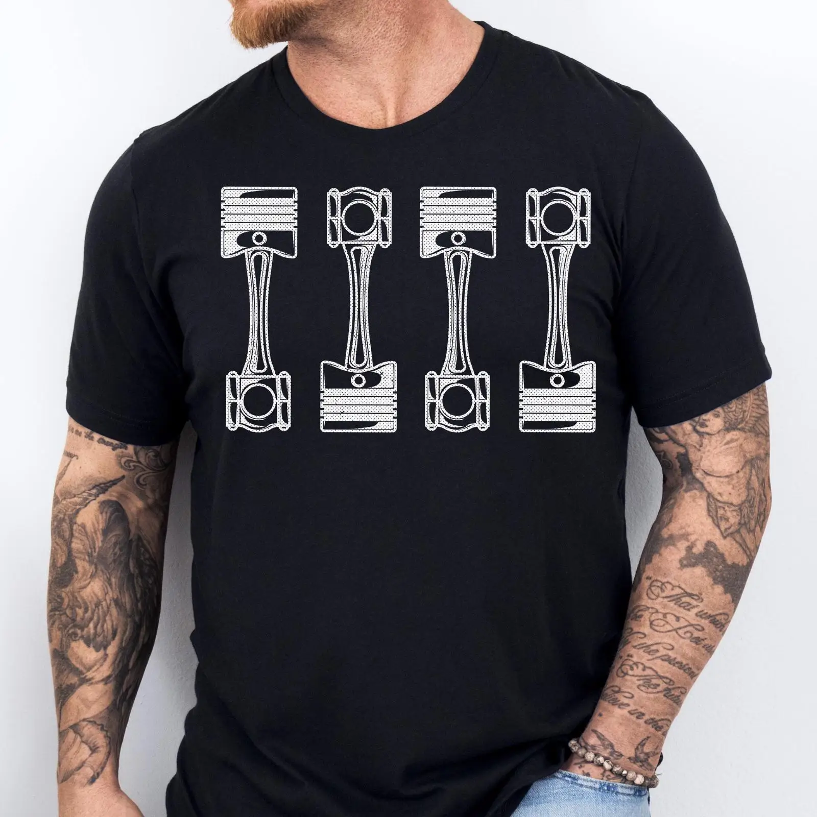 Men'S Fashion Garage - Kaos Piston Mesin Mobil Mekanik Otomotif