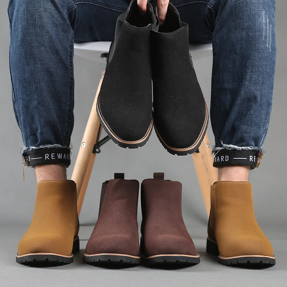 Mens Fashion Winter 2025 - Sepatu Bot Pergelangan Kaki Pria Sepatu