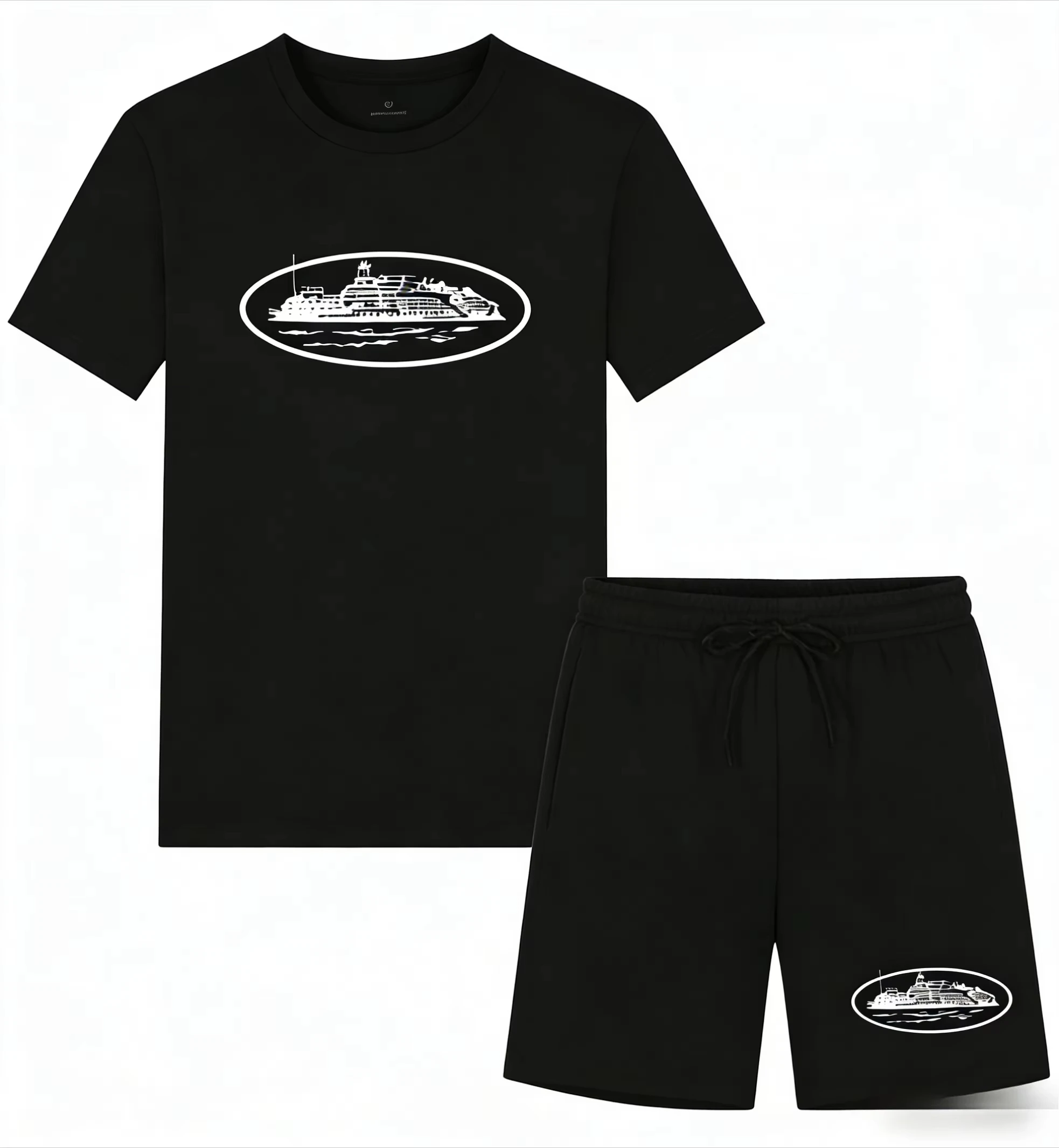 Queer Men'S Fashion - Kaos dan Celana Pendek Motif Perahu