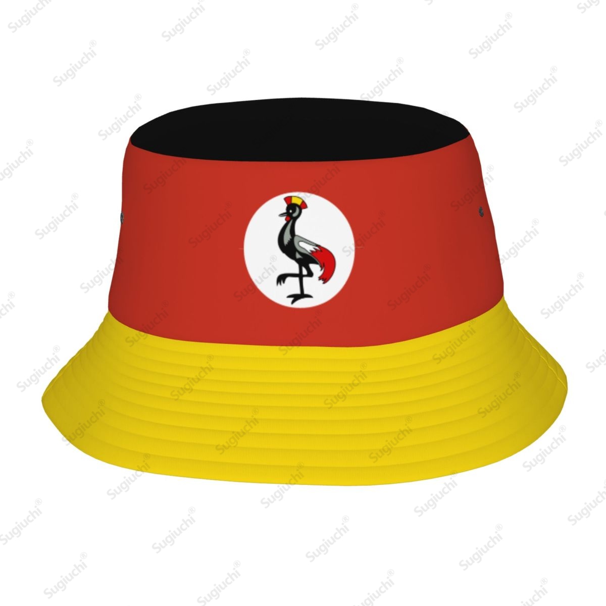 Men Fashion Uganda - Topi Ember Pria Wanita Bendera 3D