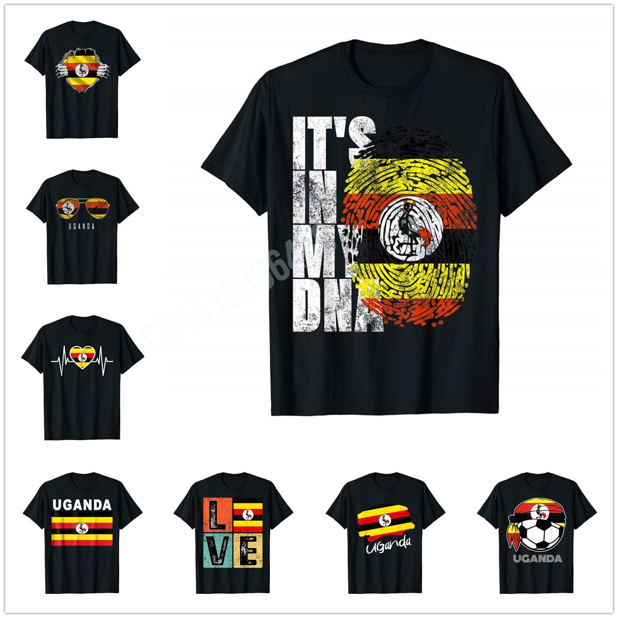Men Fashion Uganda - Lebih desain itu dalam kaus bendera