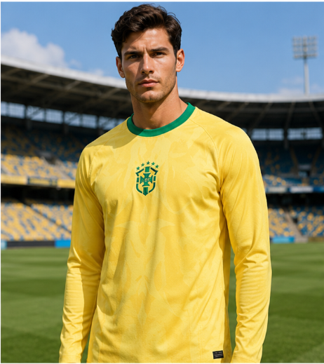 Fashion Mens Shirt - Kaos Sepak Bola Lengan Panjang Edisi