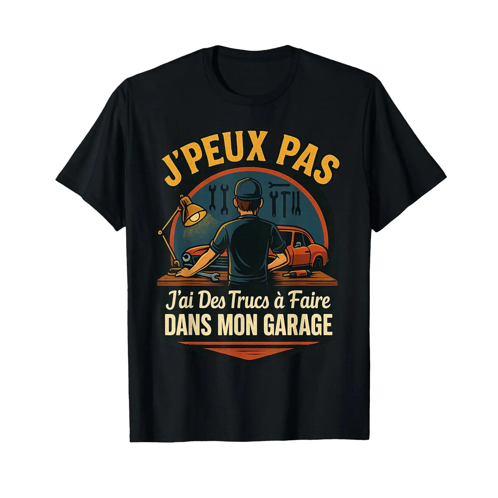 Men'S Fashion Garage - J'Peux Pas Garage Mécano Humor Car