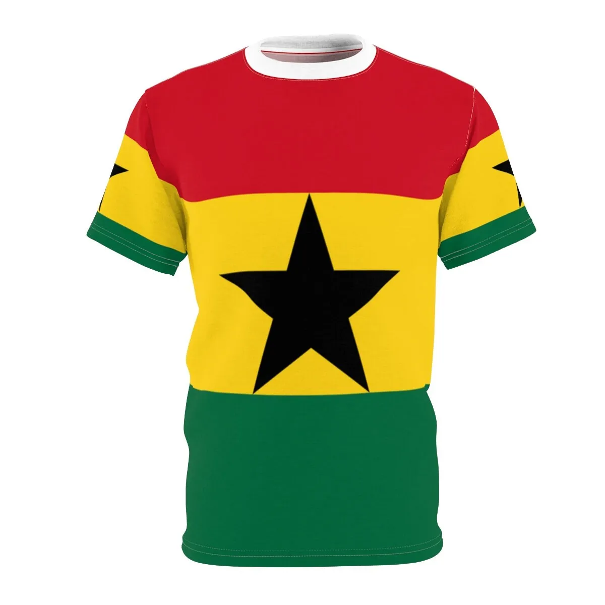 Kaus 3D Bendera Ghana Antik Ab - Mens Fashion Dress Shirts ulasan dan harga