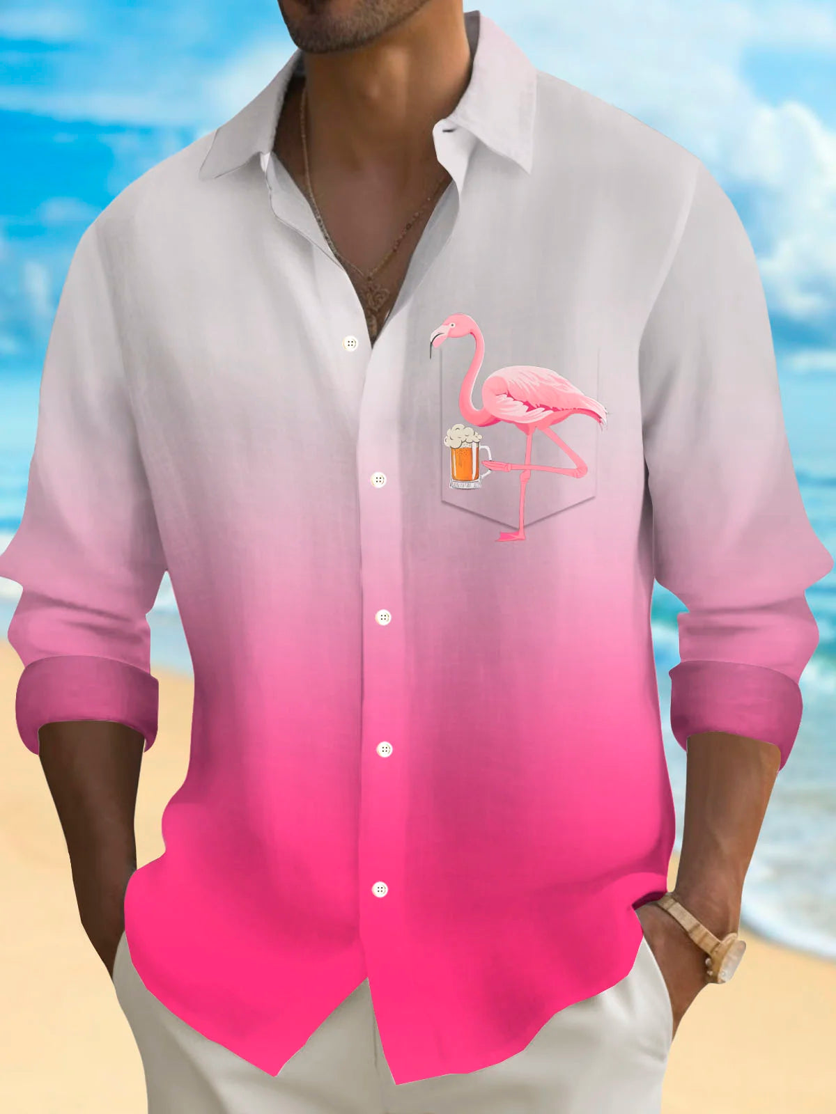 Kemeja Kasual Pria Berkancing  - Fashion Mens Shirt ulasan dan harga