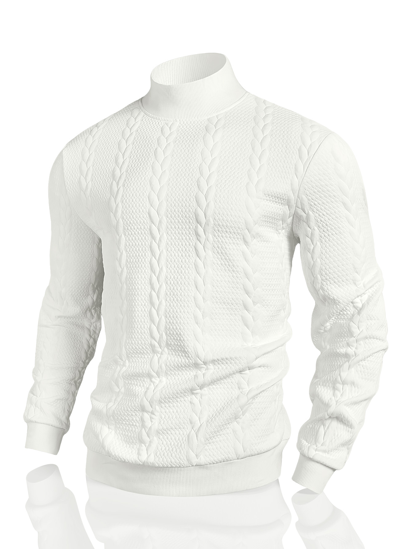 Sweter Kerah Tinggi Kasual Jac - Mens Fashion Mullet ulasan dan harga