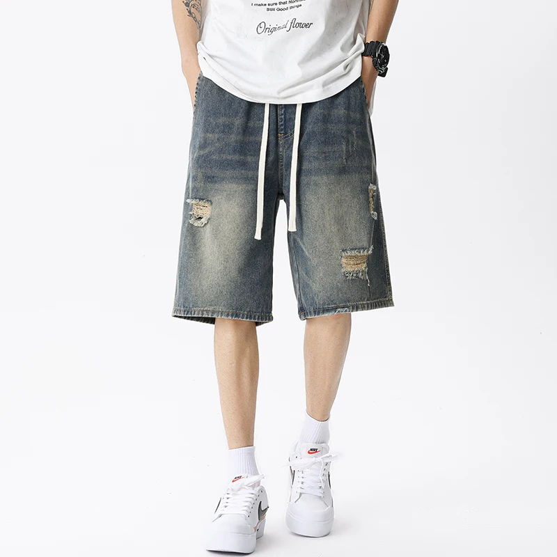 Celana pendek Denim tipis musi - Men Fashion Jeans ulasan dan harga