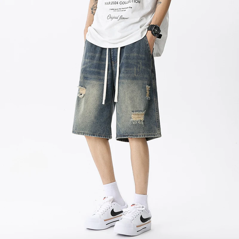 Celana pendek Denim tipis musi - Men Fashion Jeans ulasan dan harga