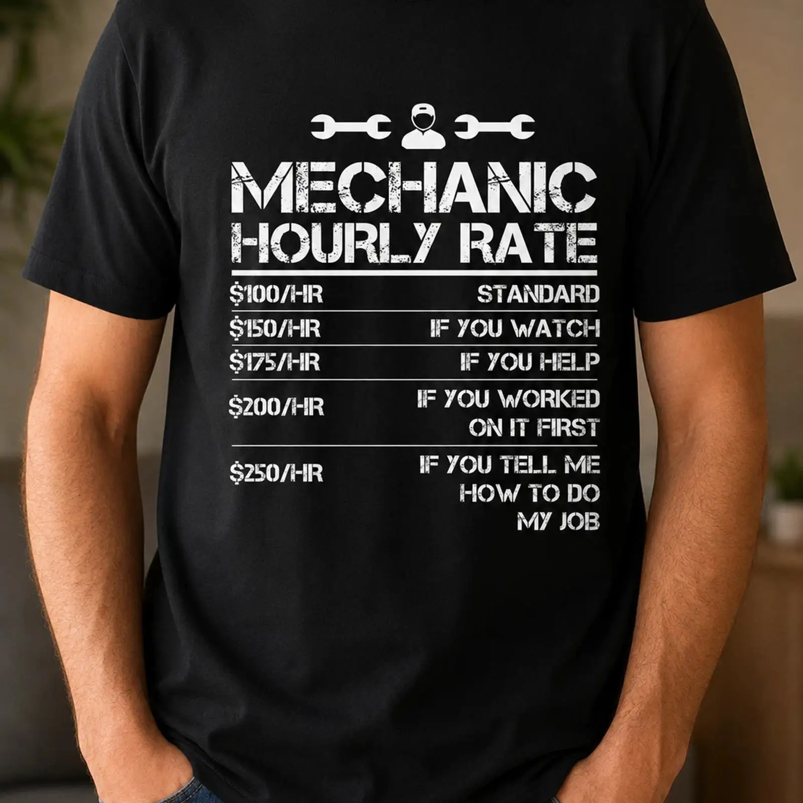 Kaos Mekanik Lucu dengan Harga - Men'S Fashion Garage ulasan dan harga