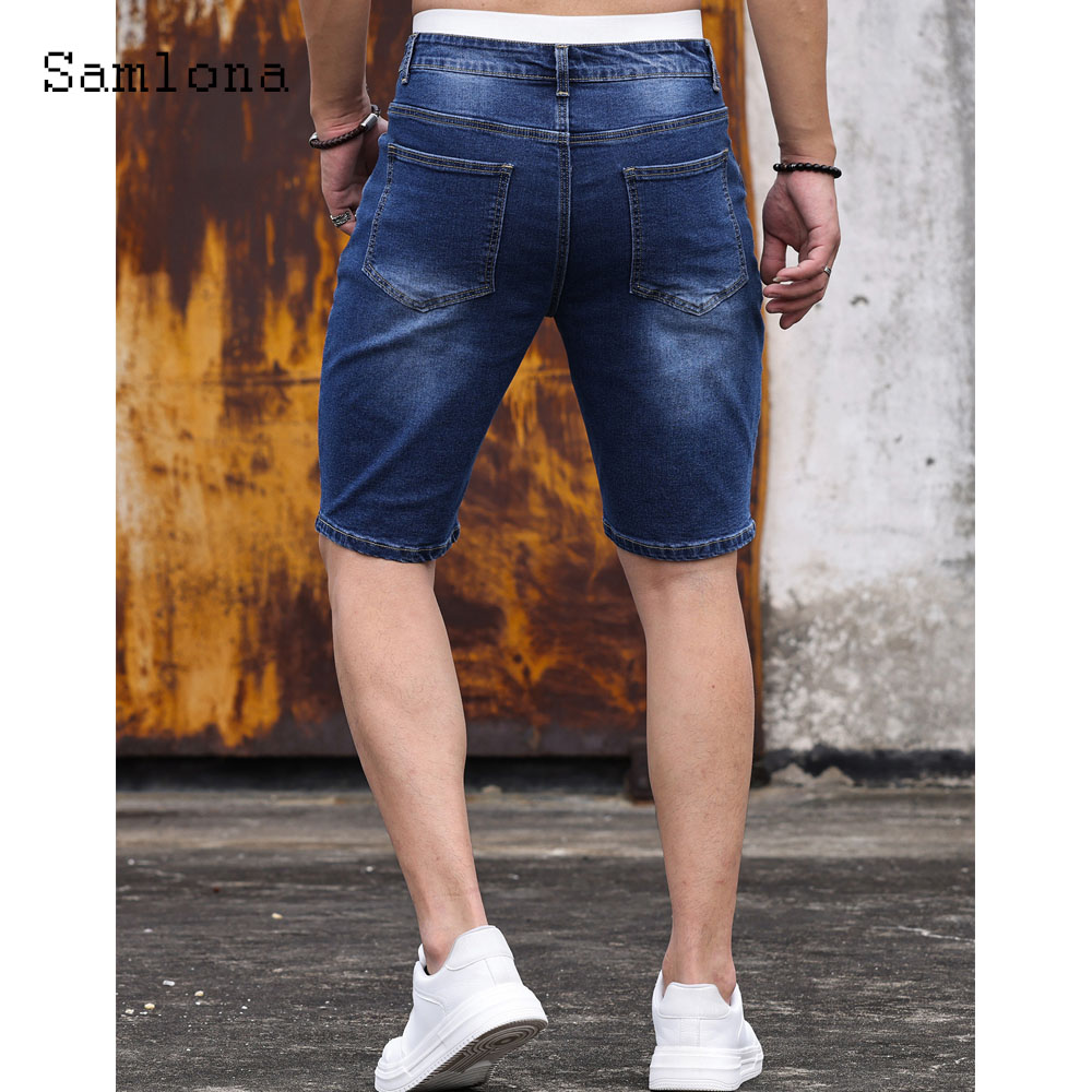 Celana pendek Denim perca untu - Men Fashion Jeans ulasan dan harga