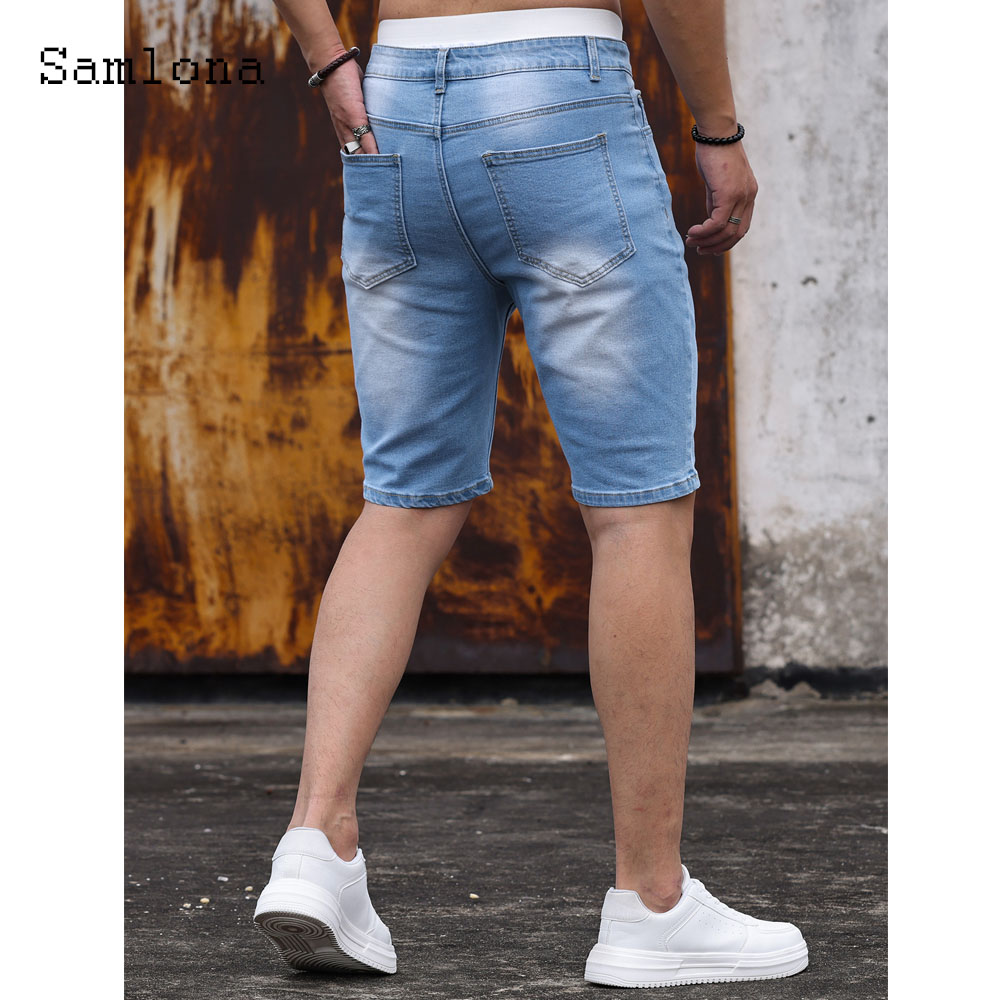 Celana pendek Denim perca untu - Men Fashion Jeans ulasan dan harga