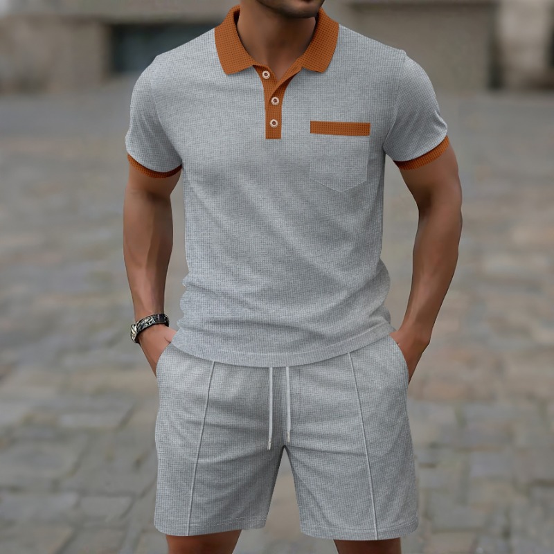 Set Fashion Kasual 2 Potong Te - Queer Men'S Fashion ulasan dan harga