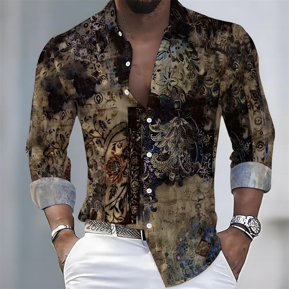 Kemeja pria lengan panjang mot - Fashion Mens Shirt ulasan dan harga