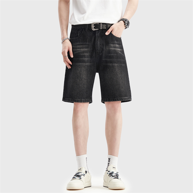 Celana Pendek Denim Hitam Tipi - Men Fashion Jeans ulasan dan harga