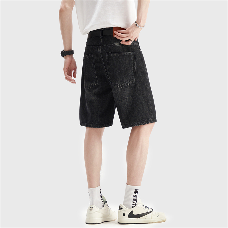 Celana Pendek Denim Hitam Tipi - Men Fashion Jeans ulasan dan harga