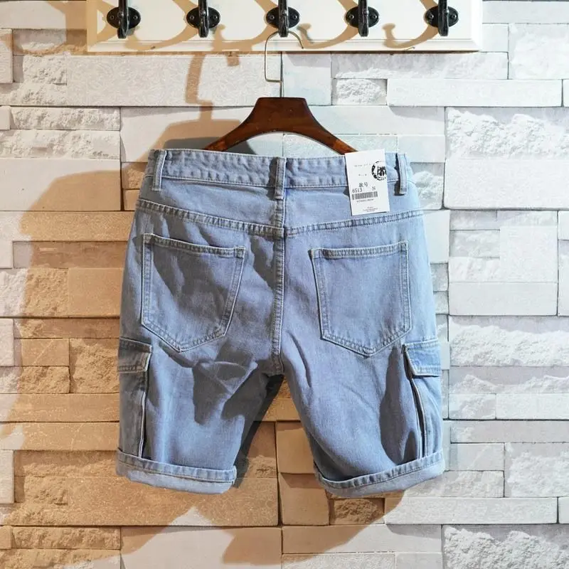 Celana Jeans Pendek Lurus Long - Men Fashion Jeans ulasan dan harga