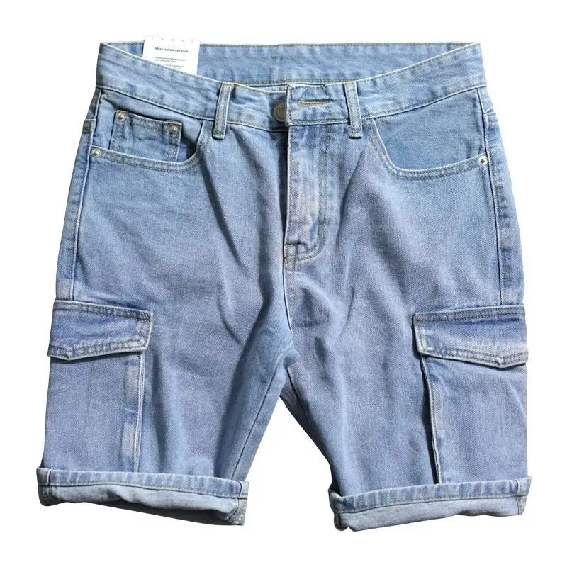 Celana Jeans Pendek Lurus Long - Men Fashion Jeans ulasan dan harga