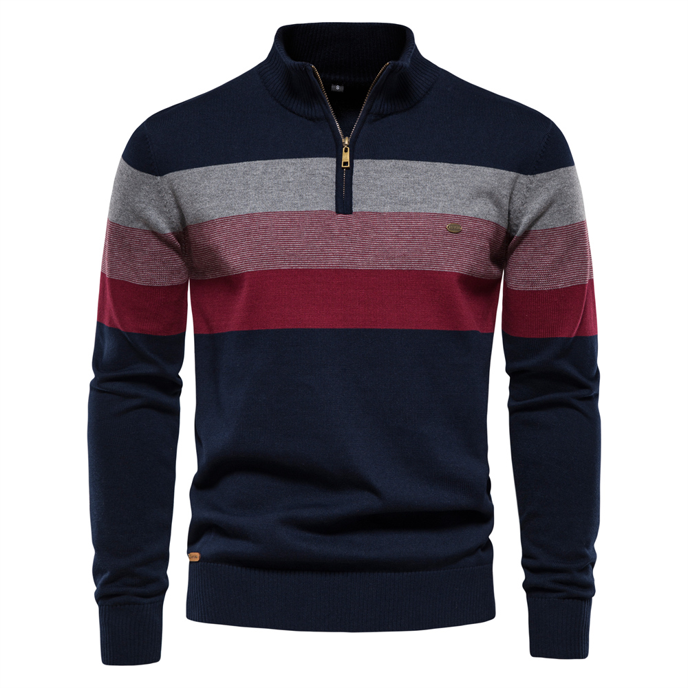Aiopoon Sweter Pullover Patchw - Mens Fashion Mullet ulasan dan harga