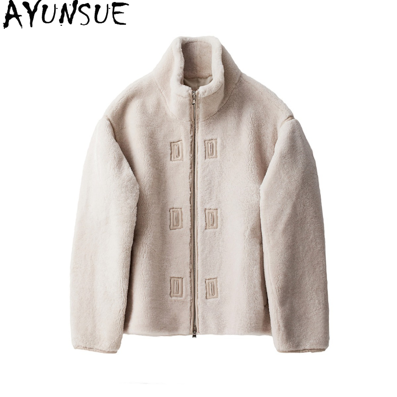 AYUNSUE Jaket Bulu Domba Merin - Mens Fashion Winter 2025 ulasan dan harga