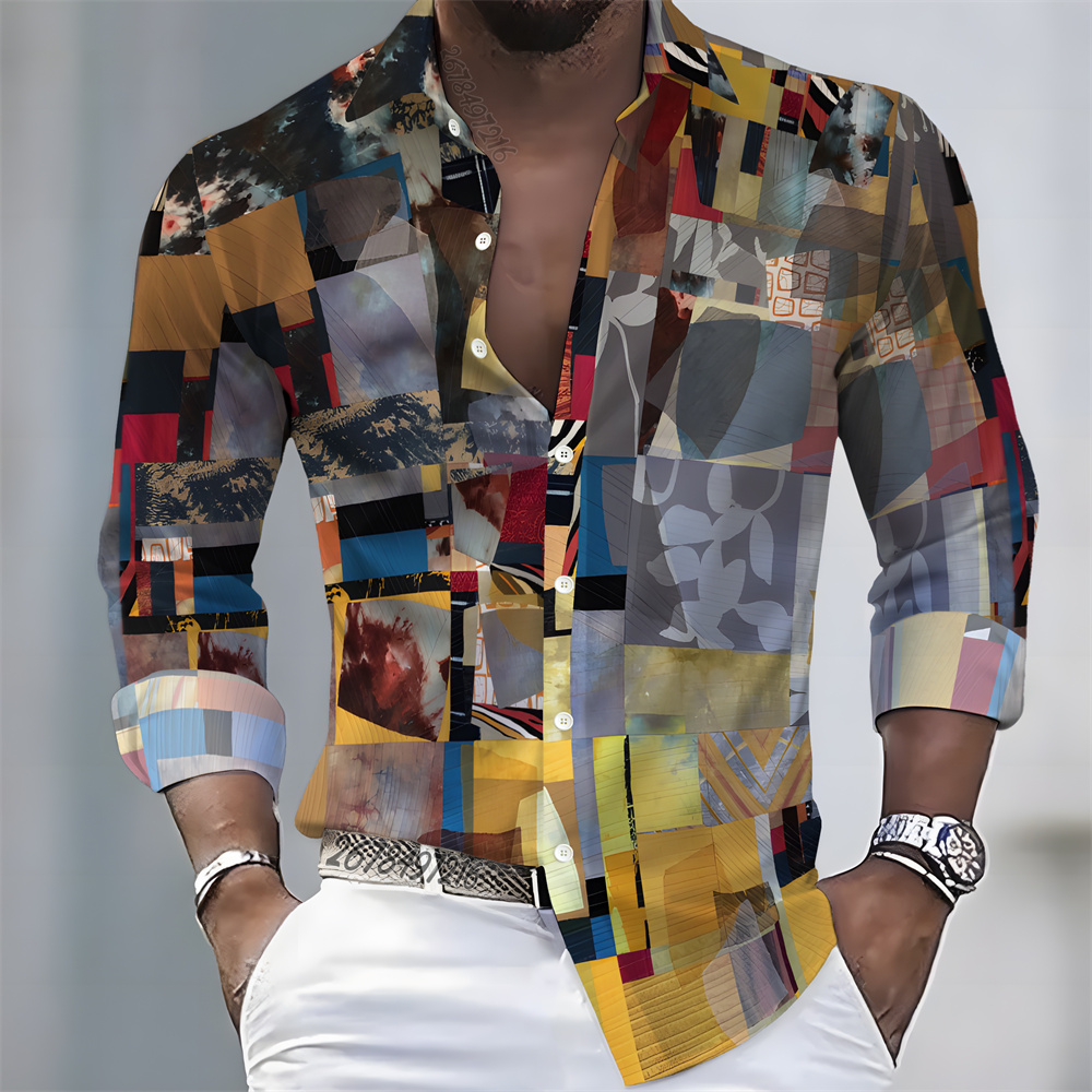 Kemeja Pria Lengan Panjang Mot - Fashion Mens Shirt ulasan dan harga