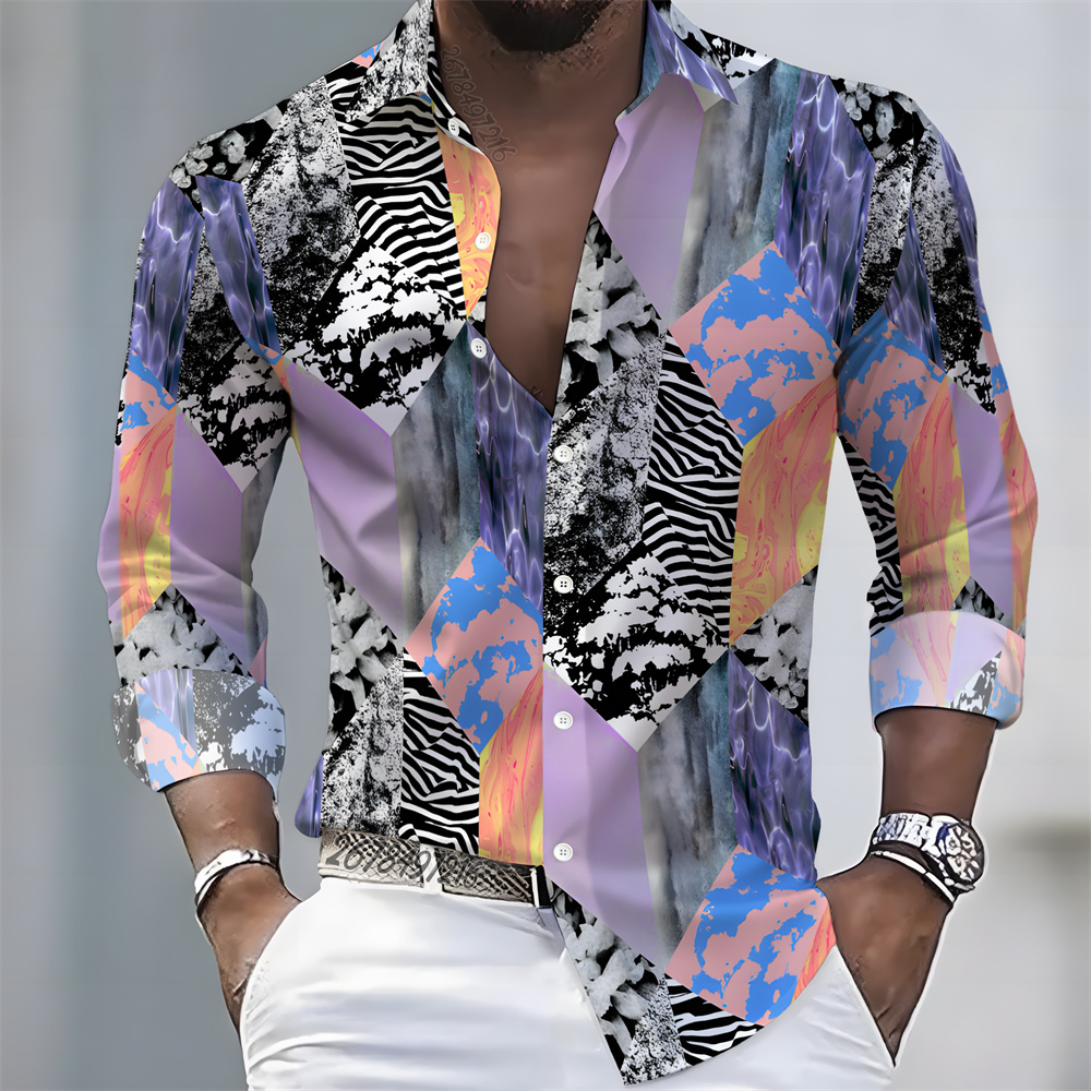 Kemeja Pria Lengan Panjang Mot - Fashion Mens Shirt ulasan dan harga
