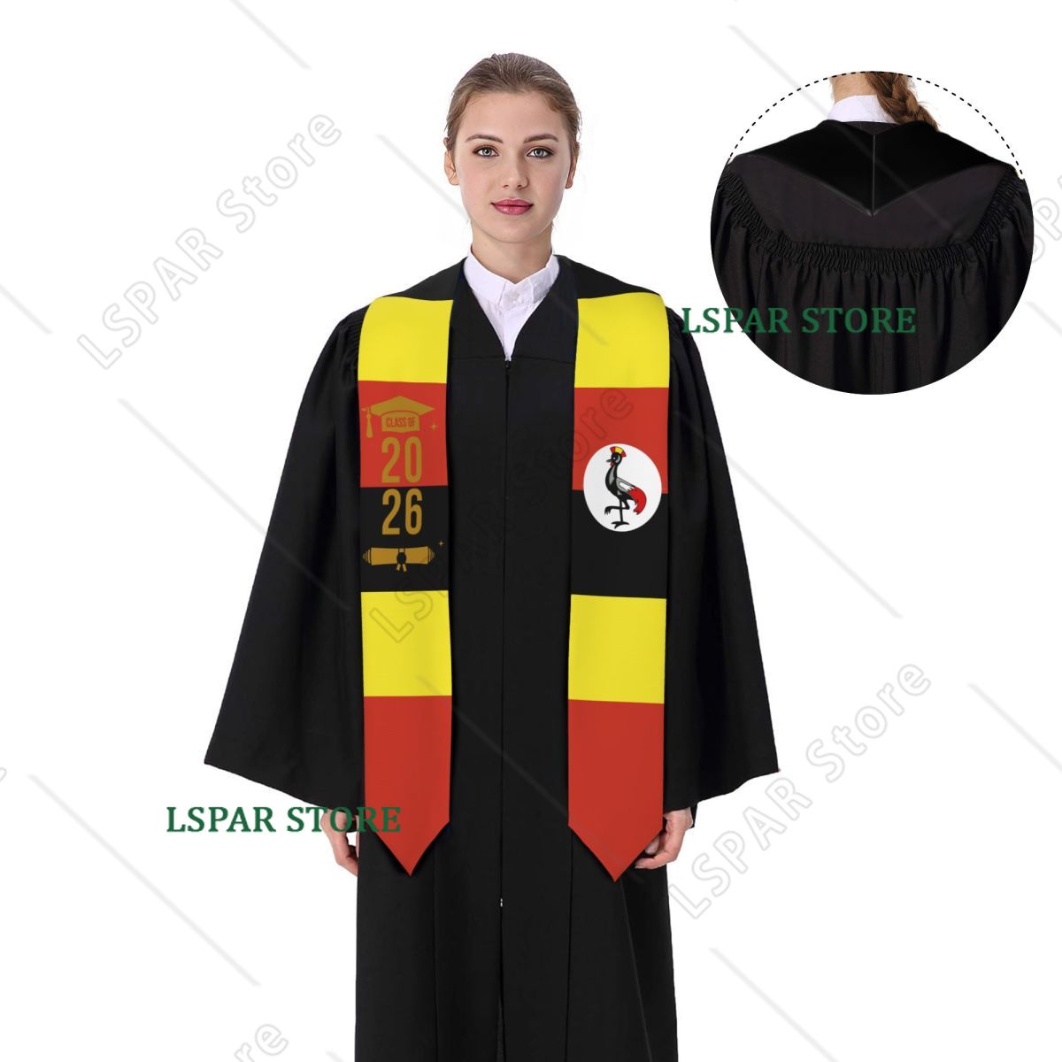 Selendang Wisuda Bendera Ugand - Men Fashion Uganda ulasan dan harga