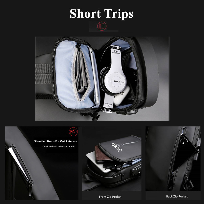 Tas Selempang Anti Maling Jeep - Fashion Harness Men ulasan dan harga