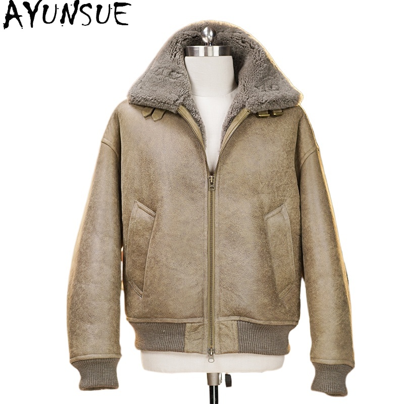 AYUNSUE Mantel Bulu Alami Kela - Mens Fashion Winter 2025 ulasan dan harga