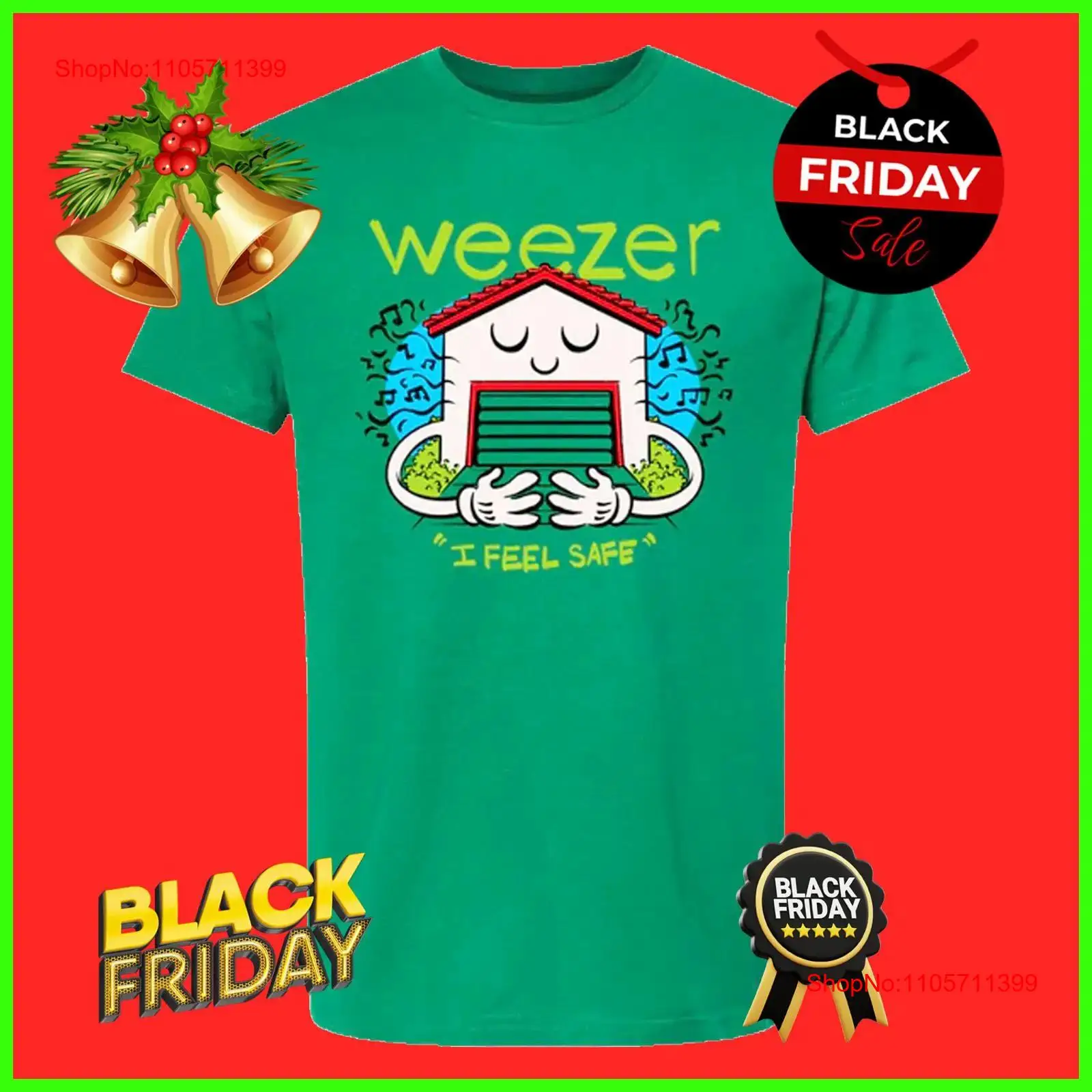 Weezer Garage I Feel Safe T Sh - Men'S Fashion Garage ulasan dan harga