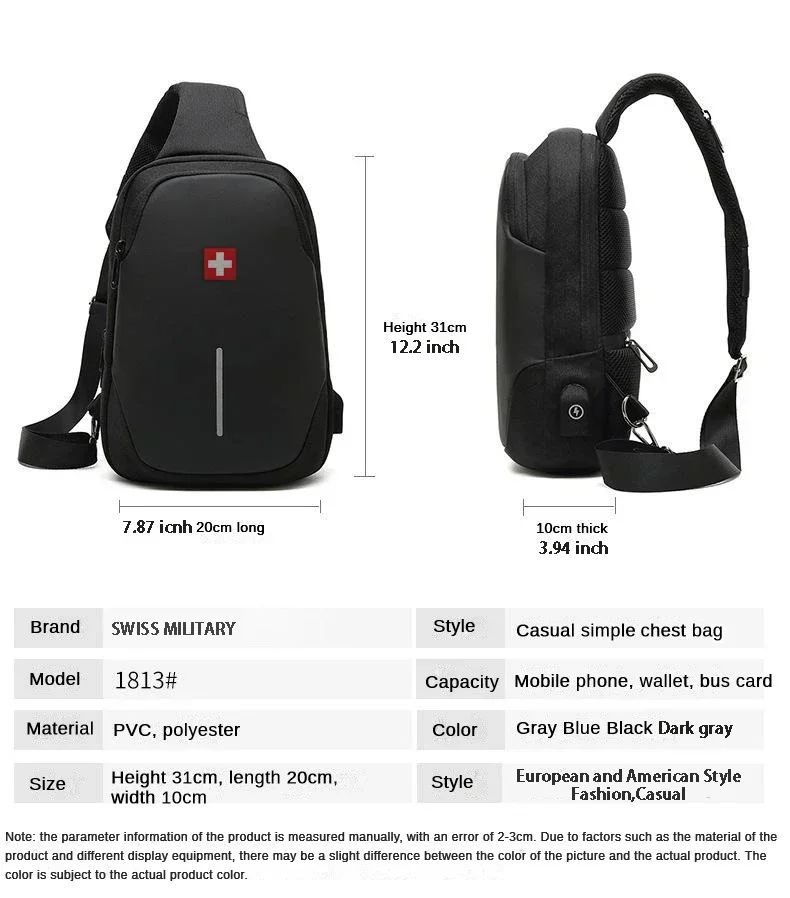 Tas selempang dada pria antiai - Fashion Harness Men ulasan dan harga