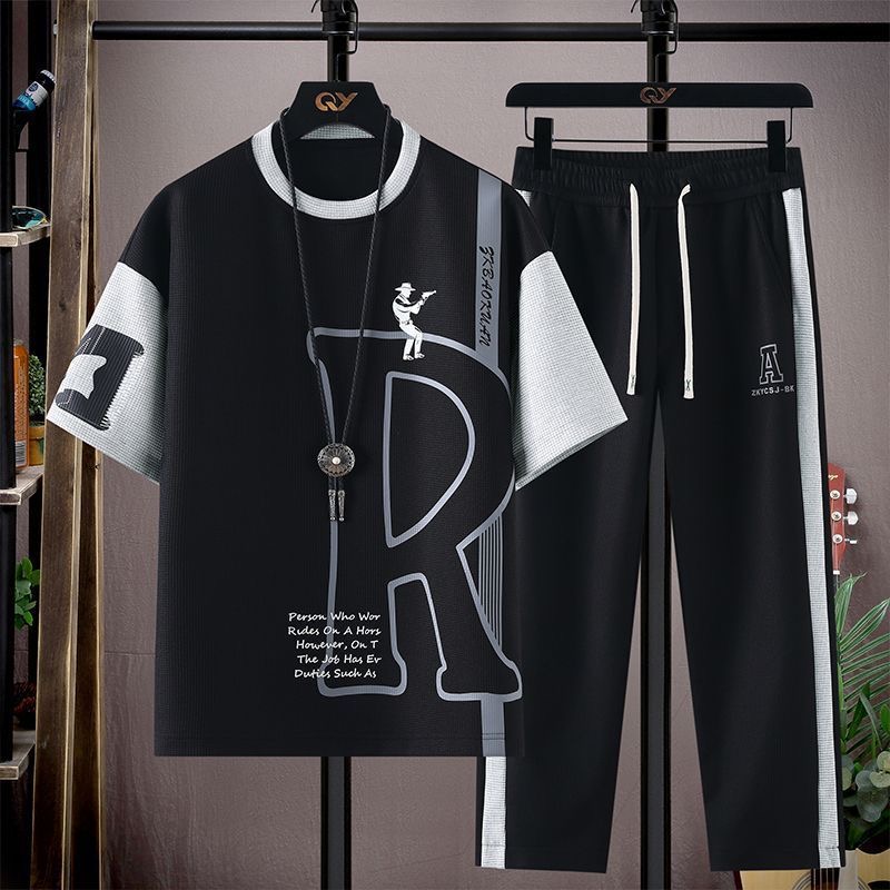 Kaus Lengan Pendek Motif Trend - Queer Men'S Fashion ulasan dan harga