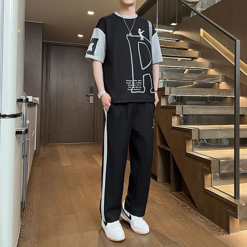 Kaus Lengan Pendek Motif Trend - Queer Men'S Fashion ulasan dan harga