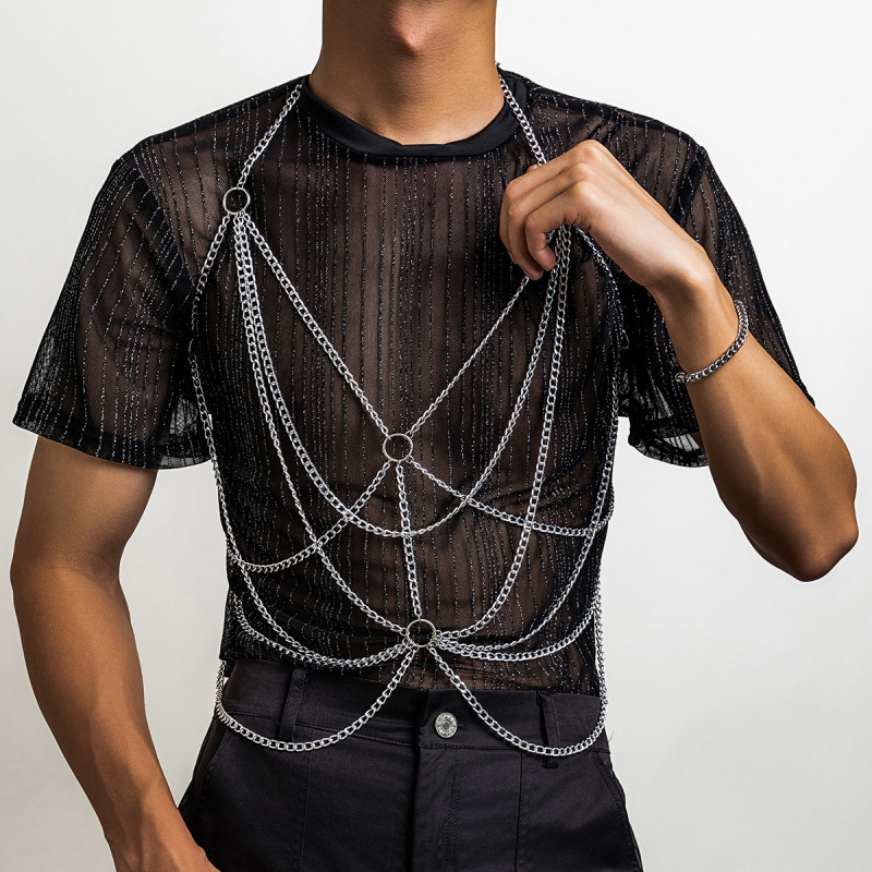 Harness Rantai Tubuh Pria Pera - Fashion Harness Men ulasan dan harga