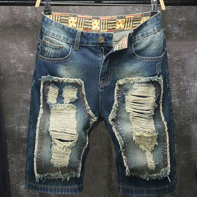 Celana pendek jeans pria berga - Men Fashion Jeans ulasan dan harga