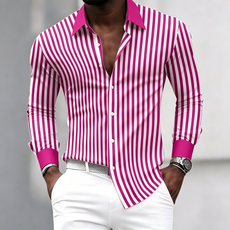 Kemeja pria lengan panjang ber - Fashion Mens Shirt ulasan dan harga