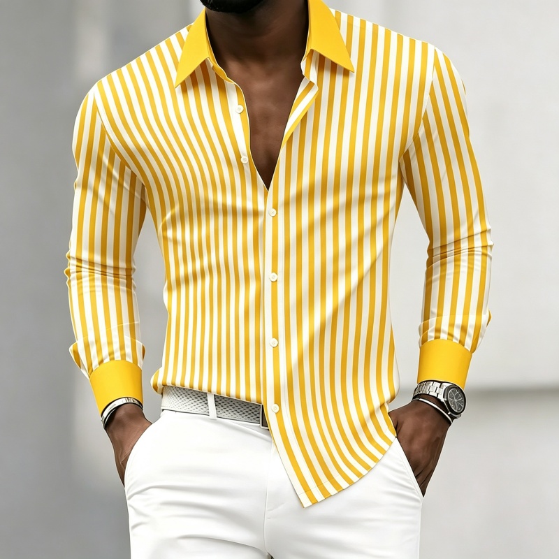Kemeja pria lengan panjang ber - Fashion Mens Shirt ulasan dan harga