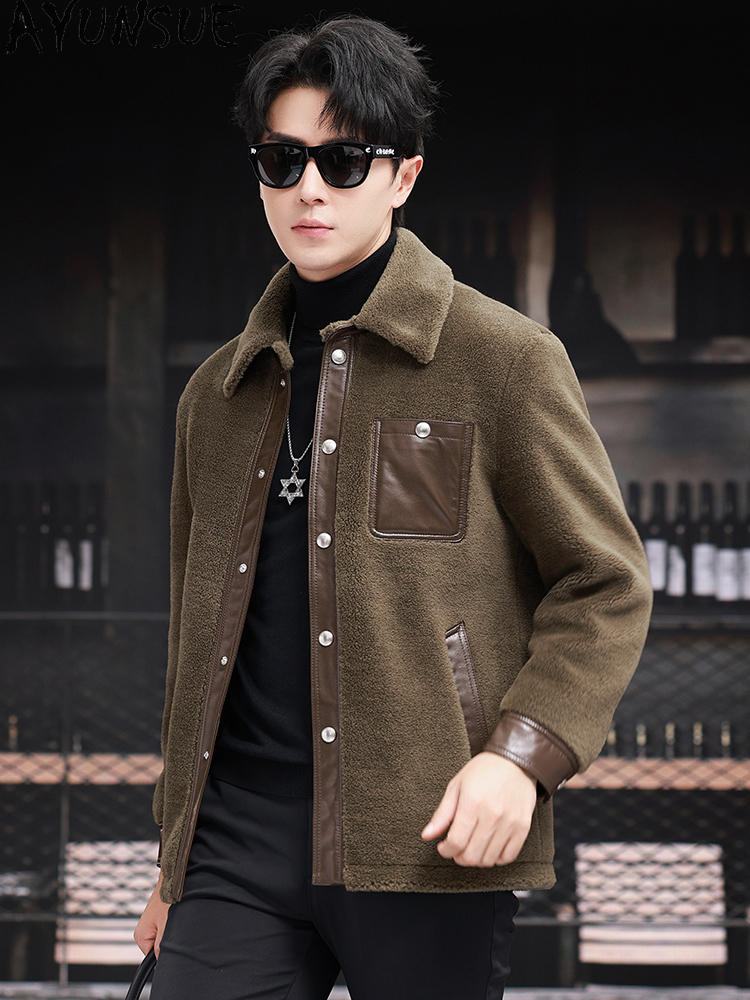 AYUNSUE 100% Mantel Wol untuk  - Mens Fashion Winter 2025 ulasan dan harga