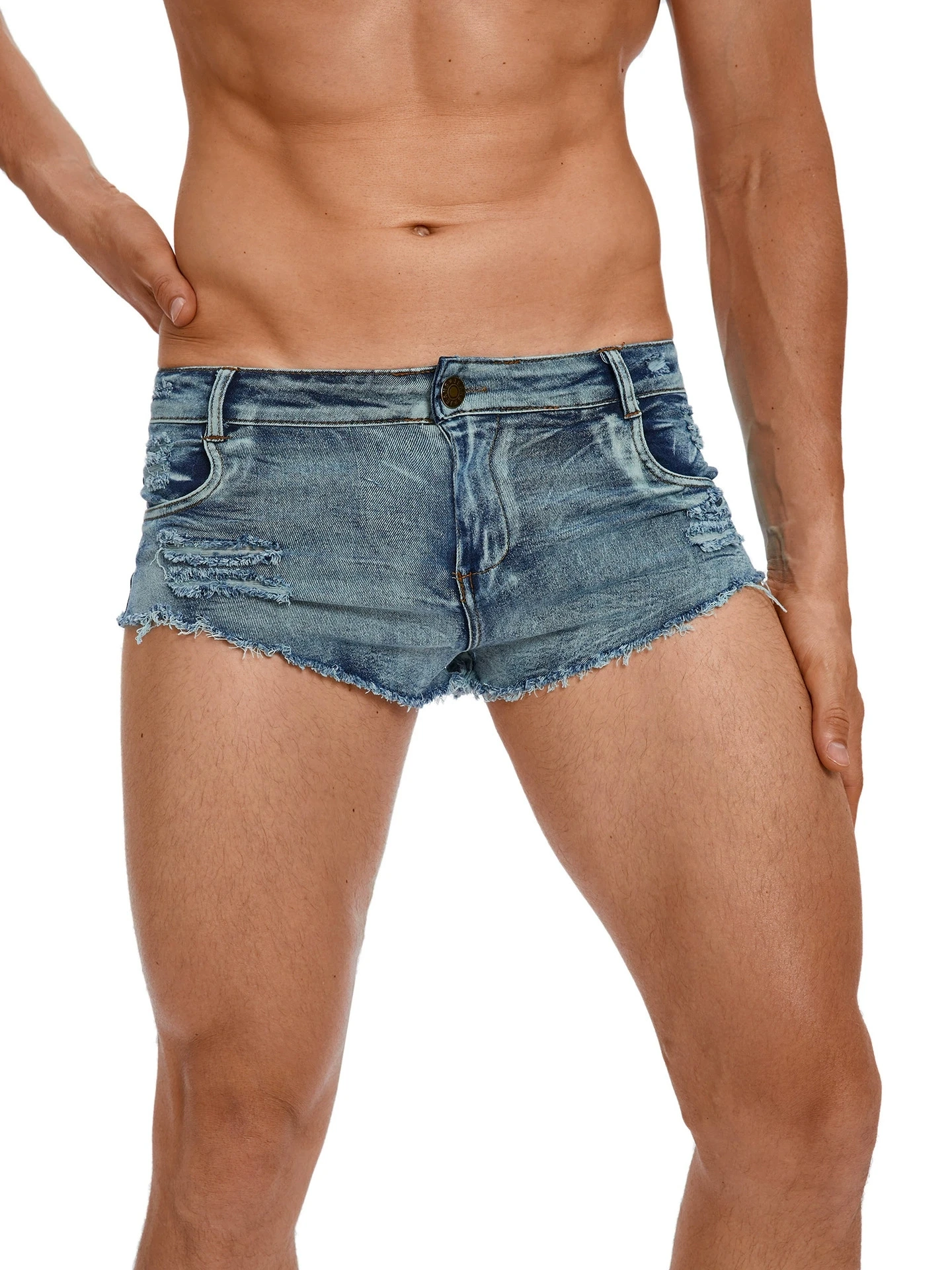 Celana Pendek Jeans Pinggang R - Men Fashion Jeans ulasan dan harga