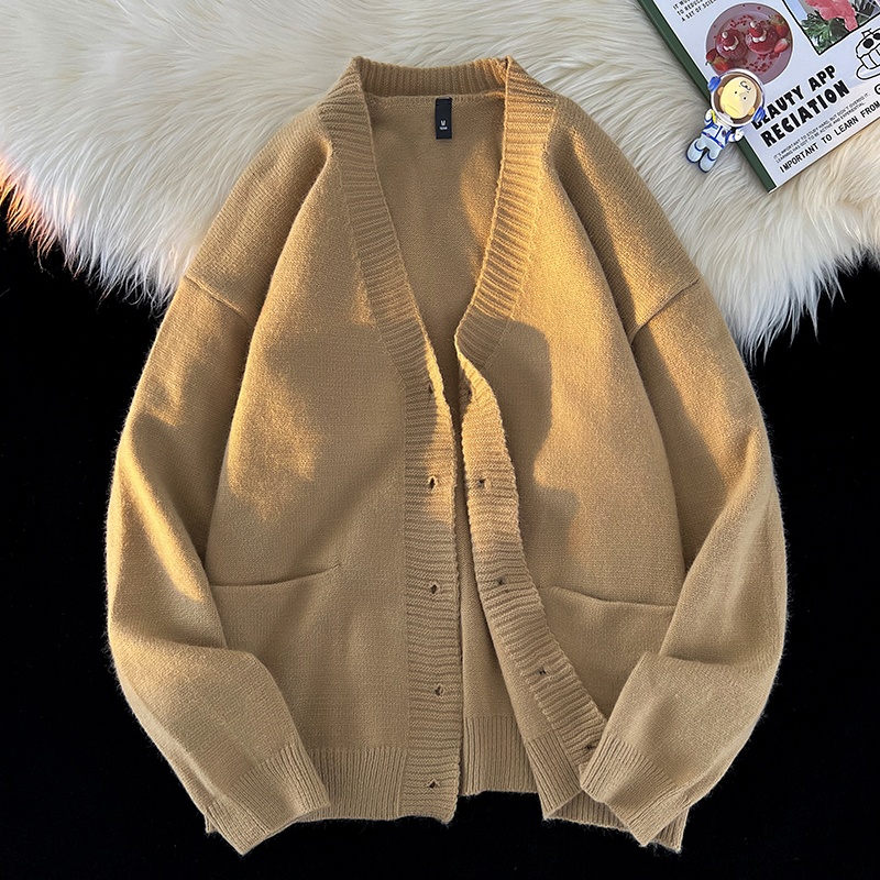 Jaket Sweater pria leher V, ka - Men'S Fashion Light Jacket ulasan dan harga