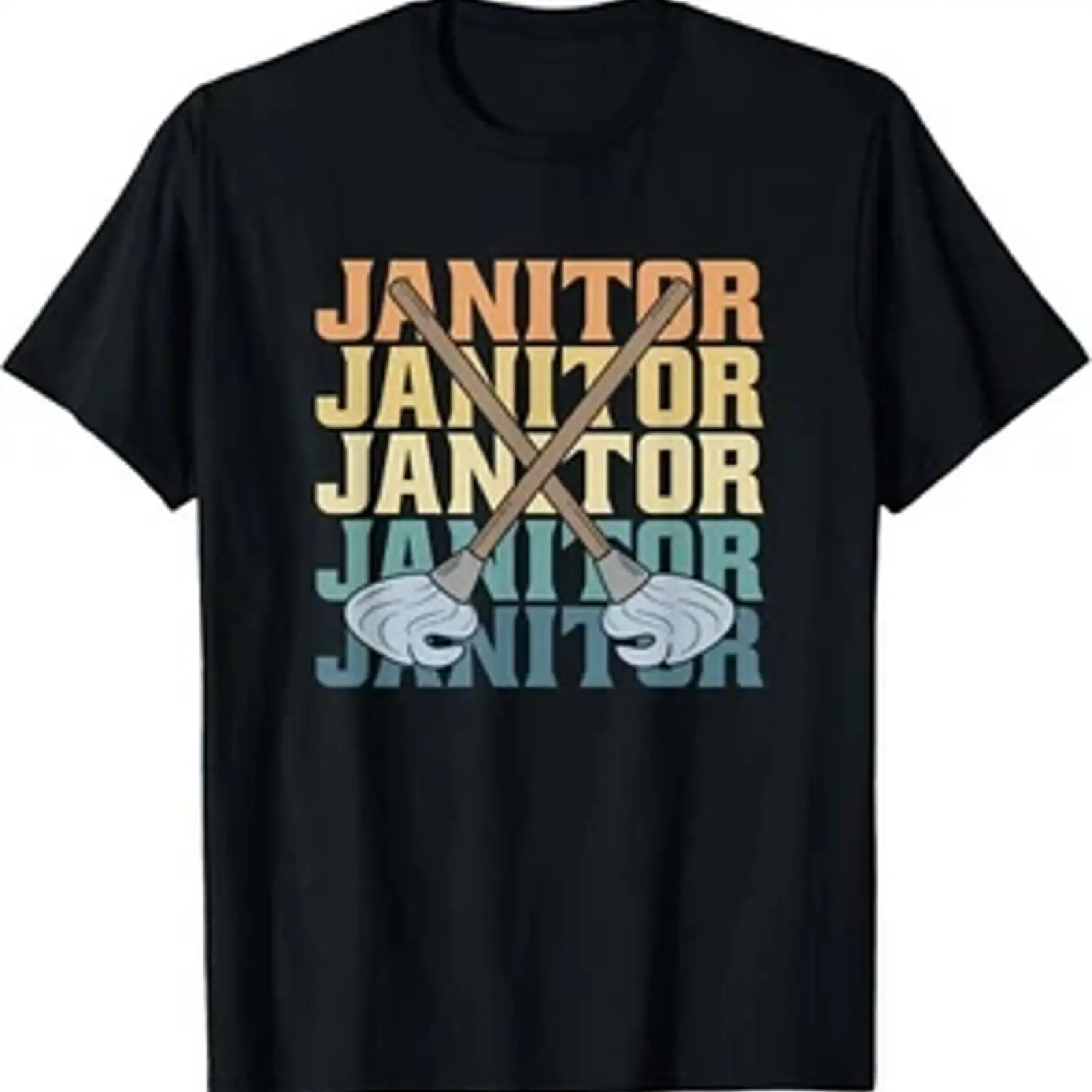 Kaos Vintage Retro Janitor Dep - Men'S Fashion Depot ulasan dan harga