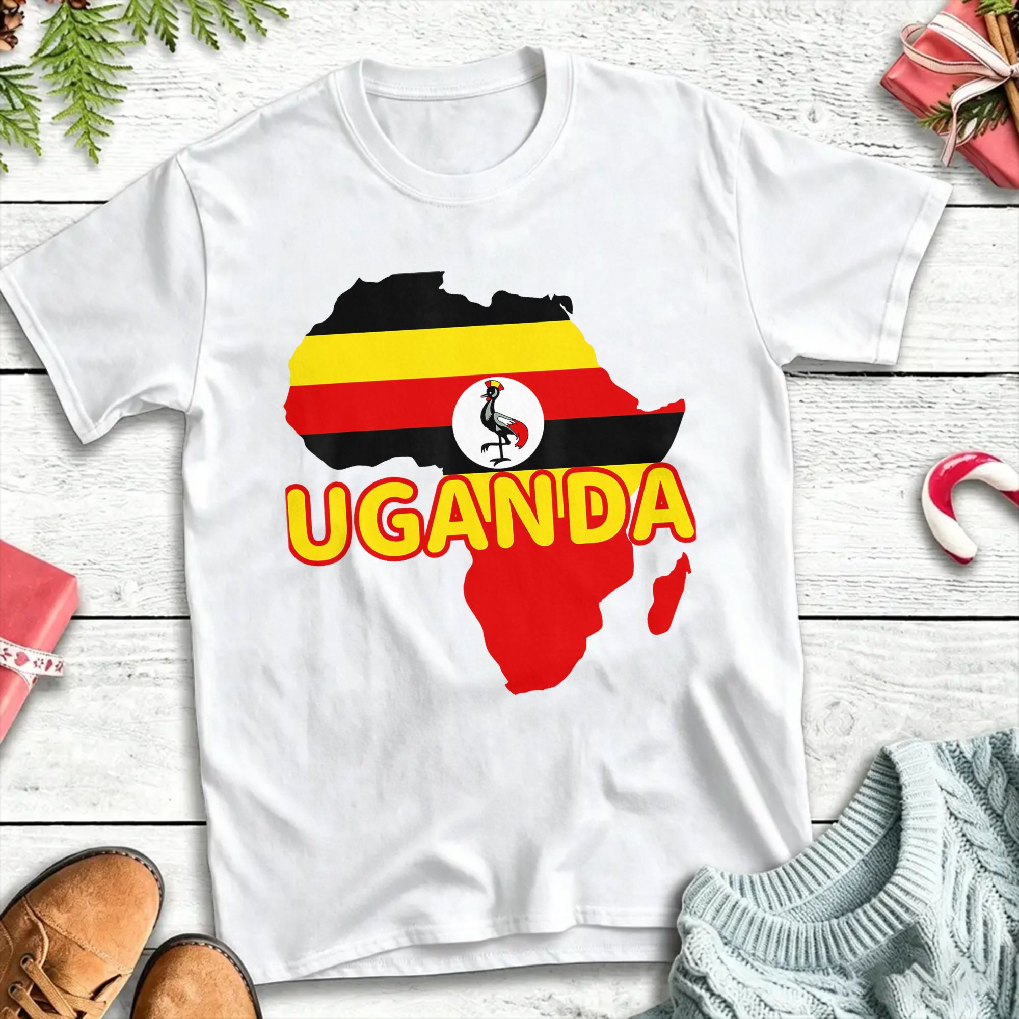 Kaus Uganda Ugandan Pride Flag - Men Fashion Uganda ulasan dan harga