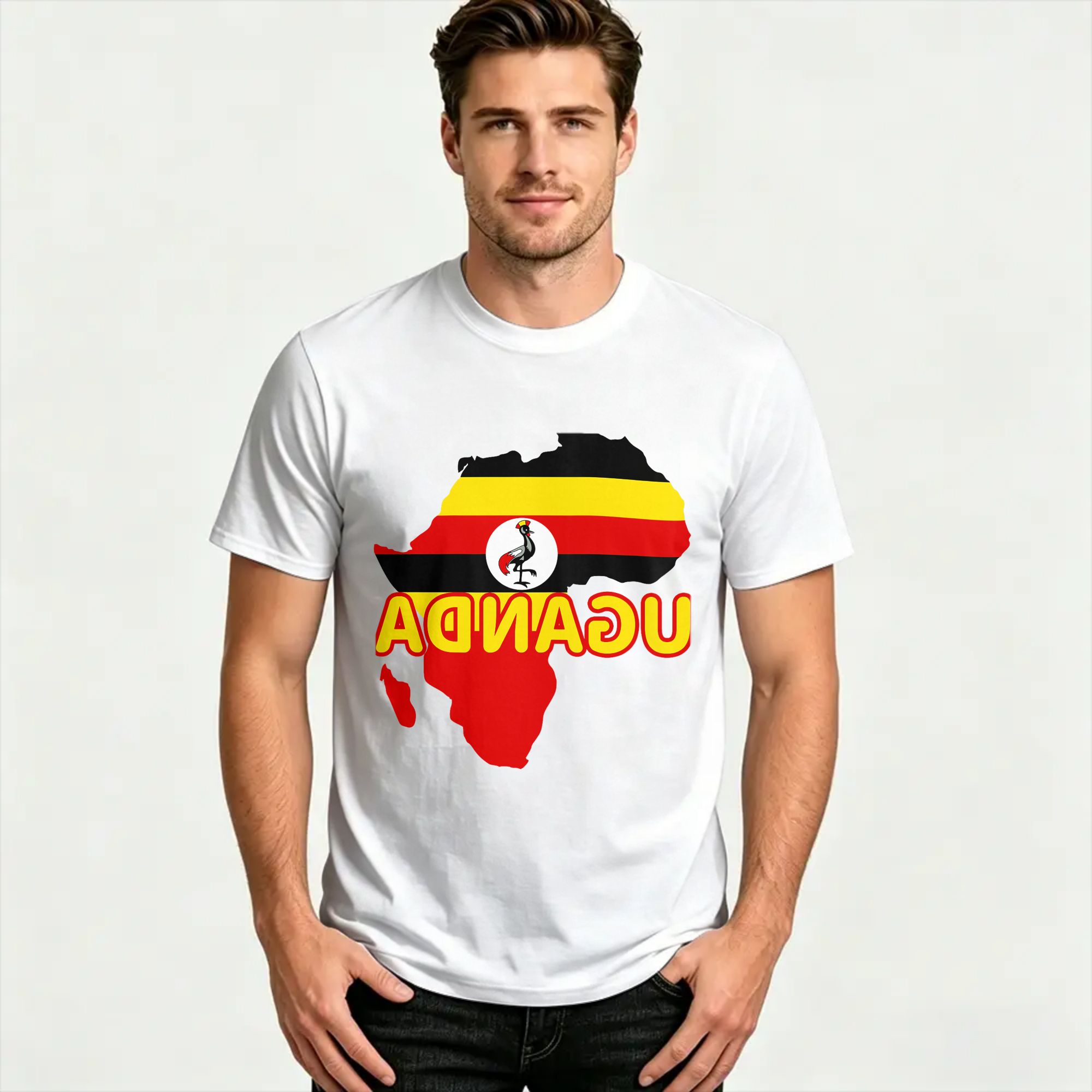 Kaus Uganda Ugandan Pride Flag - Men Fashion Uganda ulasan dan harga