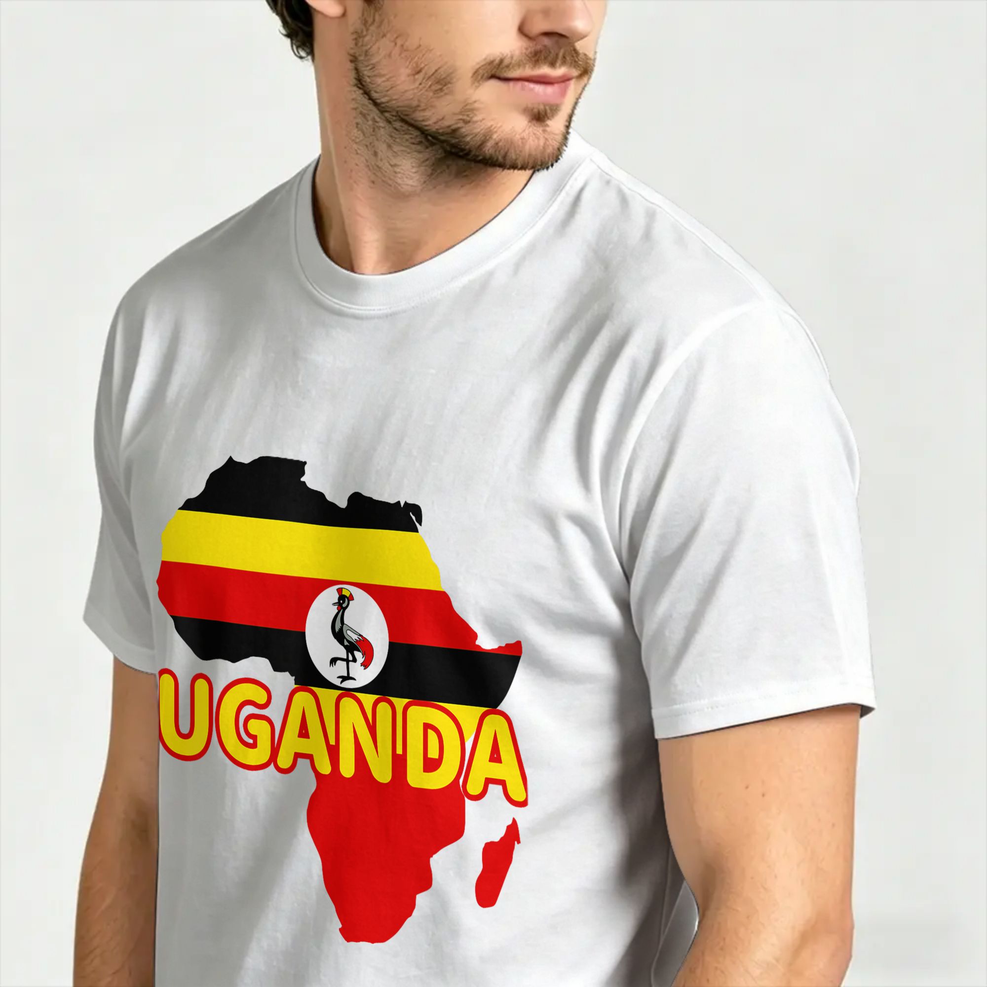 Kaus Uganda Ugandan Pride Flag - Men Fashion Uganda ulasan dan harga